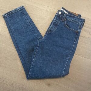 Levi's Wedgie Straight Blue Jeans